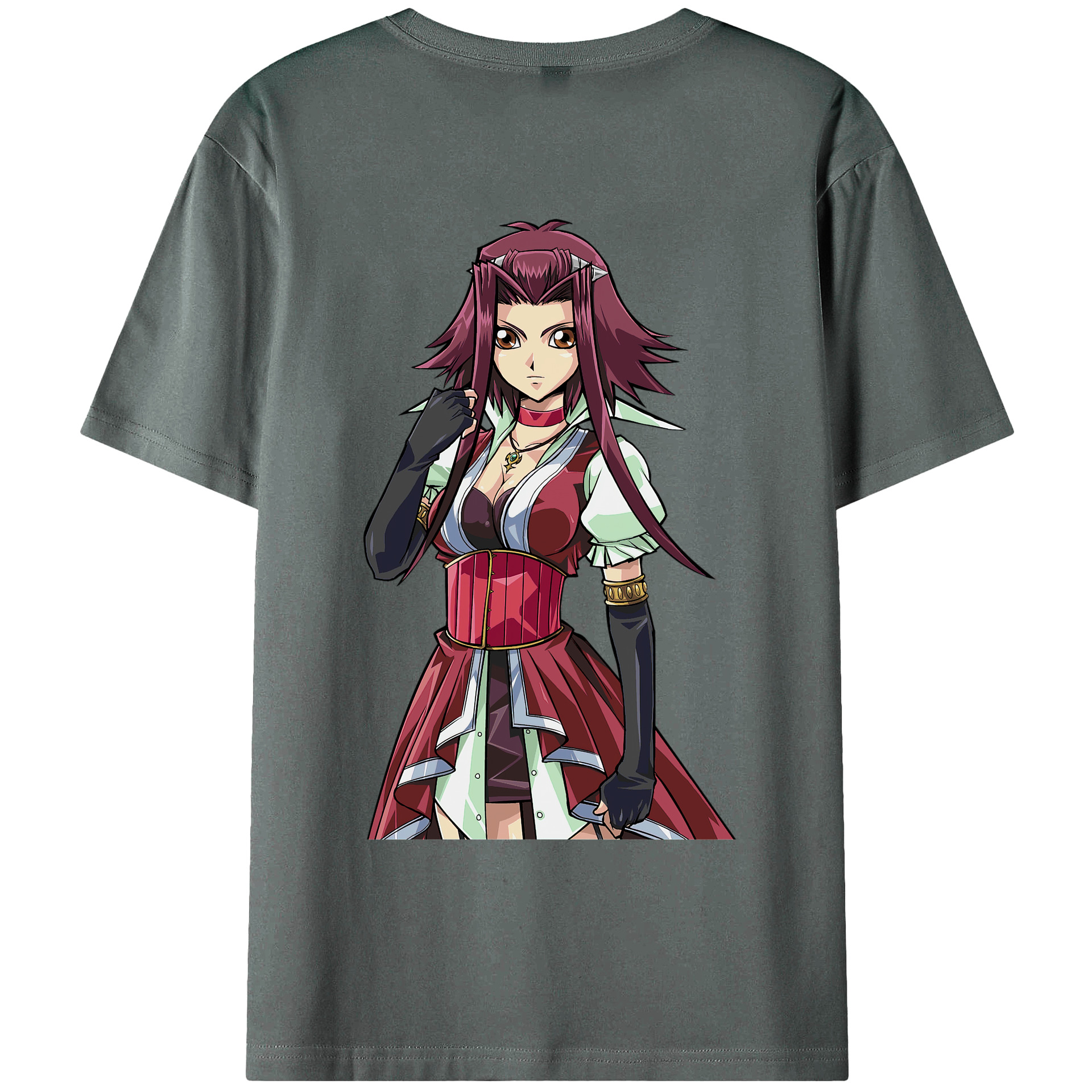 （画像用） 遊☆戯☆王 Yu-Gi-Oh! 綿100％ メンズ半袖Tシャツ（バックプリント） 通気性